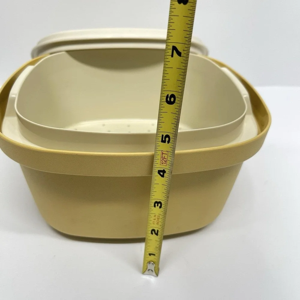 Vintage Tupperware Multi Server Steamer 3‎ Qt Container With Insert 888-1 USA